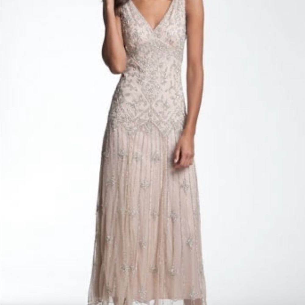 Elegant Cream Evening/ bridal Dress